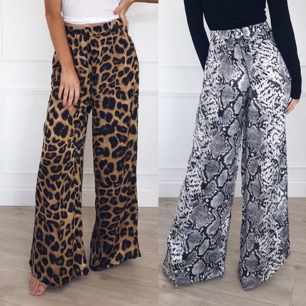 women's pants & capris leopard print high waist flare fashion women casual long wide leg streetwear, Black;white
women's pants & capris leopard print high waist flare fashion women casual long wide leg streetwear, Black;white