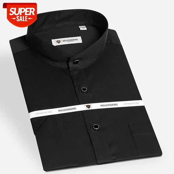 pure cotton soft social shirts summer men's solid dress shirt mandarin collar short sleeve comfortable business male clothing #ol6x, White;black
pure cotton soft social shirts summer men's solid dress shirt mandarin collar short sleeve comfortable business male clothing #ol6x, White;black