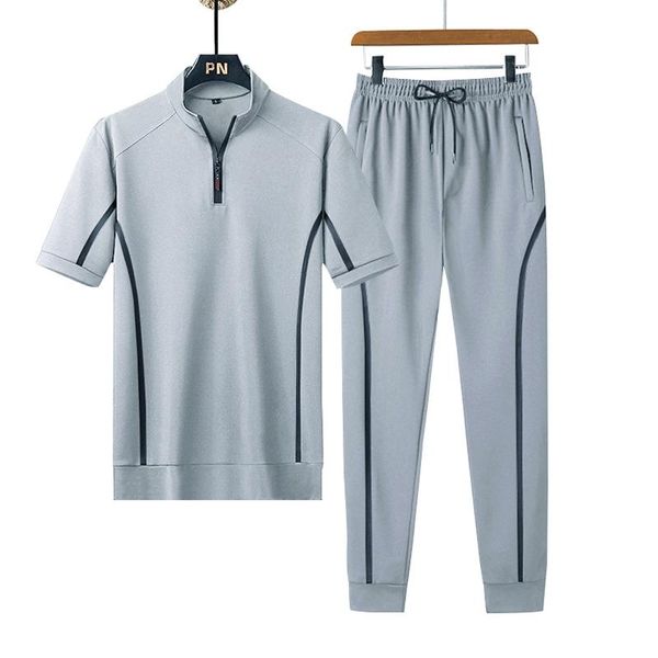 men's tracksuits fashion 2-piece men women sportwear tracksuit summer casual short sleeve t-shirt & pant athletic set suits outfi, Gray
men's tracksuits fashion 2-piece men women sportwear tracksuit summer casual short sleeve t-shirt & pant athletic set suits outfi, Gray