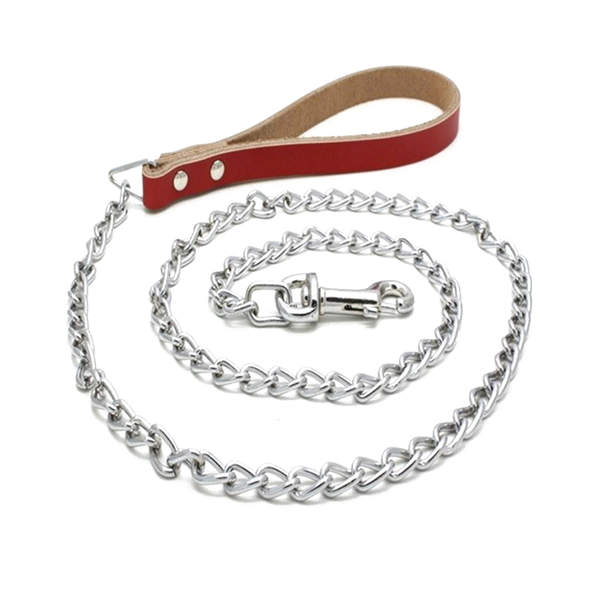 dog leash chrome-plated steel rope 100cm/39.4in with comfortable leather handle 20cm/7.9in 5 colors pet accessories
dog leash chrome-plated steel rope 100cm/39.4in with comfortable leather handle 20cm/7.9in 5 colors pet accessories