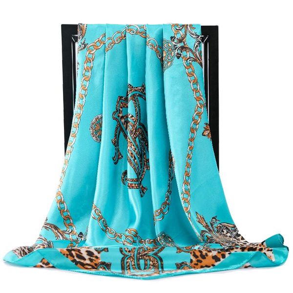 scarves 2021 fashion shawls hair scarf women chain print silk satin hijab scarfs luxury 90*90cm square neckerchief for ladies, Blue;gray
scarves 2021 fashion shawls hair scarf women chain print silk satin hijab scarfs luxury 90*90cm square neckerchief for ladies, Blue;gray
