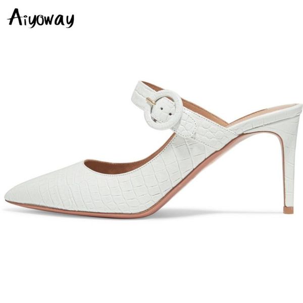 sandals aiyoway 2021 delicate pointed toe thin high heel women crocodile pattern pumps elegant summer wedding dress shoes large size, Black
sandals aiyoway 2021 delicate pointed toe thin high heel women crocodile pattern pumps elegant summer wedding dress shoes large size, Black