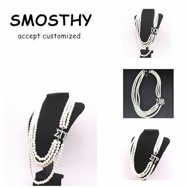 chains 2021 high fraternity sorority multi-layer pearl charm necklace diy abs beads clasp jewerly women anniversy birthday gift ogn023, Silver
chains 2021 high fraternity sorority multi-layer pearl charm necklace diy abs beads clasp jewerly women anniversy birthday gift ogn023, Silver
