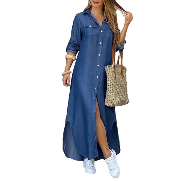 casual dresses women long sleeve dress turn down collar slitting hem pockets single-breasted printed solid color maxi shirt summer, Black;gray
casual dresses women long sleeve dress turn down collar slitting hem pockets single-breasted printed solid color maxi shirt summer, Black;gray