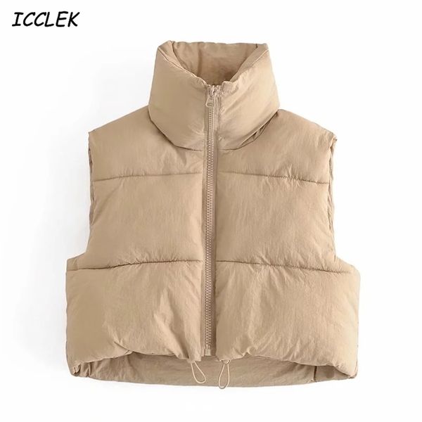 za women's vest jackets chaleco mujer parkas coats streetwear zipper cropped warm sleeveless fashion outwear vintage femme 211009, Black;white
za women's vest jackets chaleco mujer parkas coats streetwear zipper cropped warm sleeveless fashion outwear vintage femme 211009, Black;white