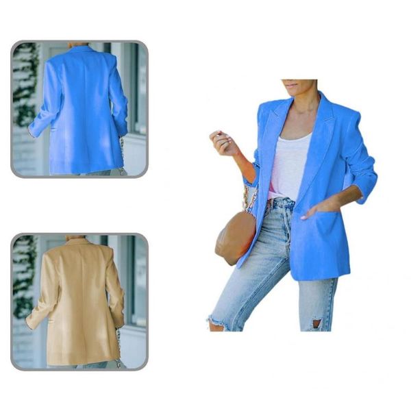women's suits & blazers graceful simple solid color long sleeve blazer autumn winter coat turndown collar for dating, White;black
women's suits & blazers graceful simple solid color long sleeve blazer autumn winter coat turndown collar for dating, White;black
