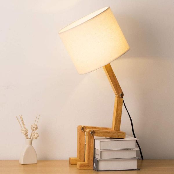 robot shape wooden led table lamp e27 lamp holder 110-240v modern cloth art wood desk readding parlor indoor study lighting
robot shape wooden led table lamp e27 lamp holder 110-240v modern cloth art wood desk readding parlor indoor study lighting