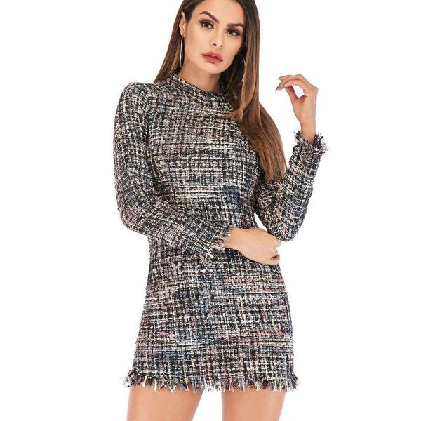 casual dresses zogaa elegant plaid tweed women's dress long sleeve warm christmas mini winter vintage tassel short women, Black;gray
casual dresses zogaa elegant plaid tweed women's dress long sleeve warm christmas mini winter vintage tassel short women, Black;gray