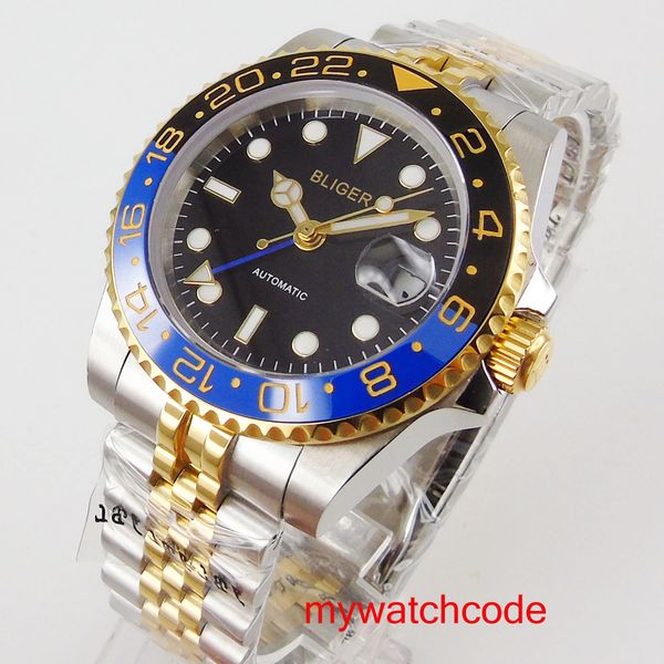 40mm bliger blue dial date window sapphire glass gmt hand jubilee band automatic clock luxury men's, Slivery;brown
40mm bliger blue dial date window sapphire glass gmt hand jubilee band automatic clock luxury men's, Slivery;brown