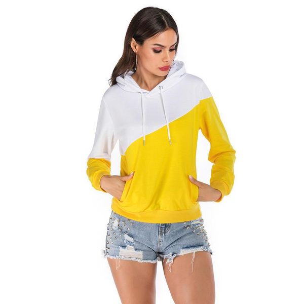 women's hoodies & sweatshirts autumn winter casual long sleeve hooded drawstring sweatshirt color stitching pullover pocket, Black
women's hoodies & sweatshirts autumn winter casual long sleeve hooded drawstring sweatshirt color stitching pullover pocket, Black