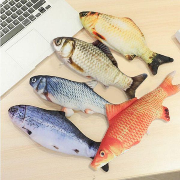 cat toys 3d fish shape toy electric catnip realistic plush wagging pet interactive gift playing supplies c42
cat toys 3d fish shape toy electric catnip realistic plush wagging pet interactive gift playing supplies c42