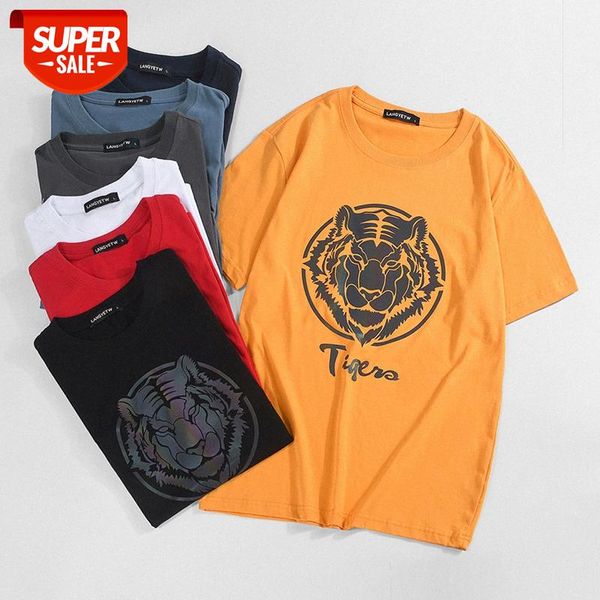 short-sleeved t-shirt men's tide brand pure cotton tiger segment color printing trend large size round neck half-sleeved shirt #a34e, White;black
short-sleeved t-shirt men's tide brand pure cotton tiger segment color printing trend large size round neck half-sleeved shirt #a34e, White;black