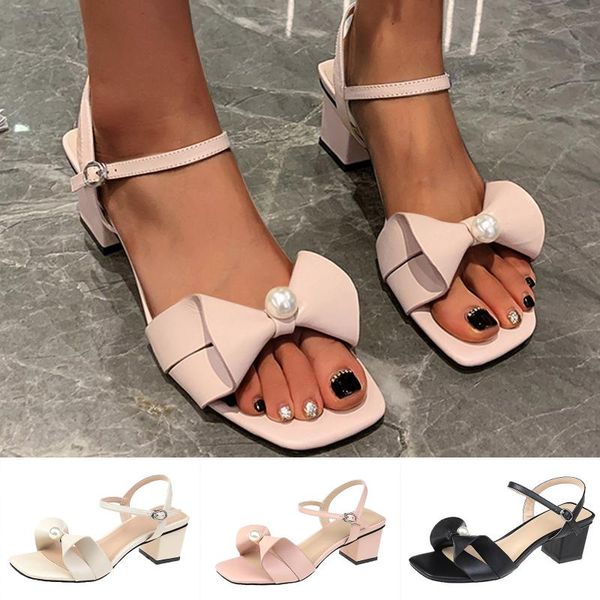 sandals jaycosin women's open toe shoes summer fashion square bow middle thick heel support wholesale, Black
sandals jaycosin women's open toe shoes summer fashion square bow middle thick heel support wholesale, Black