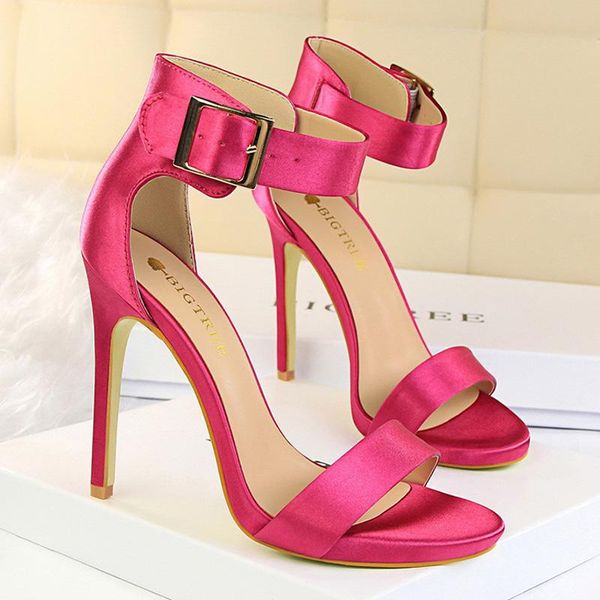 dress shoes high heels metal buckle women 11 cm party stiletto fish mouth sandals, Black
dress shoes high heels metal buckle women 11 cm party stiletto fish mouth sandals, Black