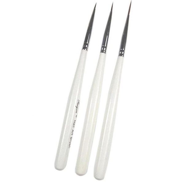 nail brushes 3pcs acrylic art brush liner painting drawing pen 3d tips diy uv gel flower line grid french design manicure tool set kit, Yellow
nail brushes 3pcs acrylic art brush liner painting drawing pen 3d tips diy uv gel flower line grid french design manicure tool set kit, Yellow
