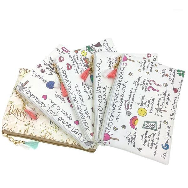 cute girls pu leather letter print tassel makeup bag cosmetic women trousse de maquillage organizer pencil case bags & cases1
cute girls pu leather letter print tassel makeup bag cosmetic women trousse de maquillage organizer pencil case bags & cases1