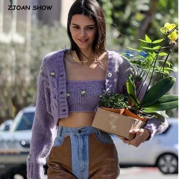 women's knits & tees 1 set 2021 spring korea style vintage embroidery flower cardigan tank v neck single-breasted button knitted sweate, White
women's knits & tees 1 set 2021 spring korea style vintage embroidery flower cardigan tank v neck single-breasted button knitted sweate, White