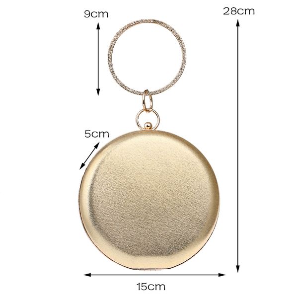ball design women evening bags satin diamonds wedding bridal handbags party cocktail evening bags with shoulder chain purse