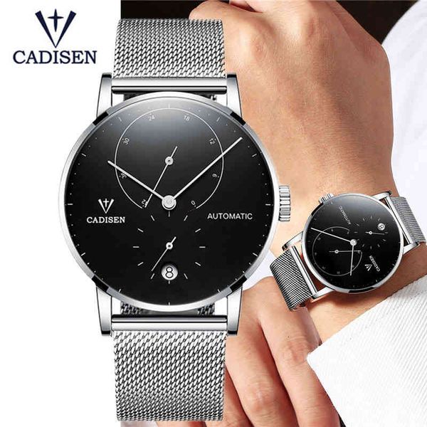 automatic reloj watches hombre men's mechanical male ultra dunne dial rvs watertight, Slivery;brown
automatic reloj watches hombre men's mechanical male ultra dunne dial rvs watertight, Slivery;brown