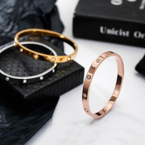 bangle charms bracelets for women and men designer stainless steel love blangles luxury classic brand jewelry lovers' high quality, Black
bangle charms bracelets for women and men designer stainless steel love blangles luxury classic brand jewelry lovers' high quality, Black