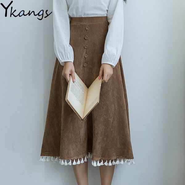 2021 autumn winter tassel fringe corduroy pleated skirt women vintage high waist a line midi harajuku korean style long skirts jc2y, Black
2021 autumn winter tassel fringe corduroy pleated skirt women vintage high waist a line midi harajuku korean style long skirts jc2y, Black