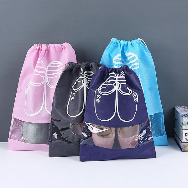 new non-woven foldable portable beam drawstring shoe storage bag thick travel pouch travel sundries pouch dust-proof
new non-woven foldable portable beam drawstring shoe storage bag thick travel pouch travel sundries pouch dust-proof
