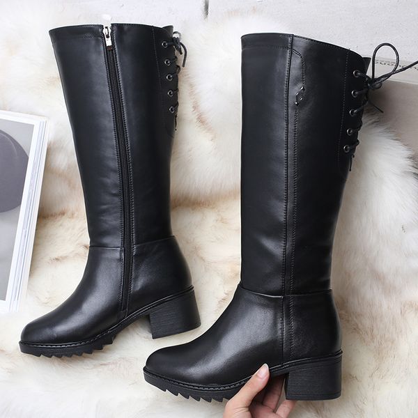 swonco higher women wool skins winter shoes snow boots laides at high knee height moj6, Black
swonco higher women wool skins winter shoes snow boots laides at high knee height moj6, Black