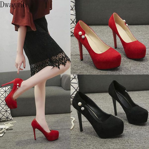 dress shoes 2021 spring and autumn european american fashion ultra high with single round red wedding women, Black
dress shoes 2021 spring and autumn european american fashion ultra high with single round red wedding women, Black