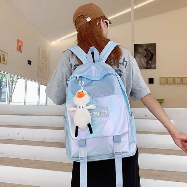 backpack fashion laser for women college school bags teenage girls waterproof nylon casual female travel bagpack 2021
backpack fashion laser for women college school bags teenage girls waterproof nylon casual female travel bagpack 2021