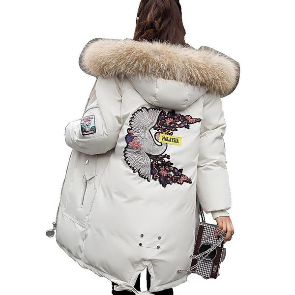 women's trench coats 2021 women parkas winter long cotton casual back embroidering pocket fur hooded jackets warm female overcoat coat, Tan;black
women's trench coats 2021 women parkas winter long cotton casual back embroidering pocket fur hooded jackets warm female overcoat coat, Tan;black