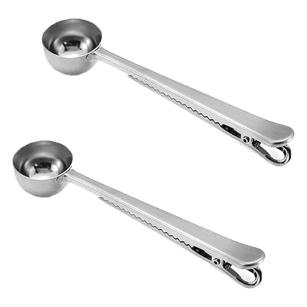 spoons 2 pcs clip spoon 304 stainless steel milk powder coffee tea bag sealing measuring silver
spoons 2 pcs clip spoon 304 stainless steel milk powder coffee tea bag sealing measuring silver