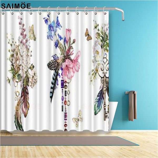shower curtains colorful flower keys and feathers bathroom curtain tribal waterproof polyester fabric bath bathing cover
shower curtains colorful flower keys and feathers bathroom curtain tribal waterproof polyester fabric bath bathing cover