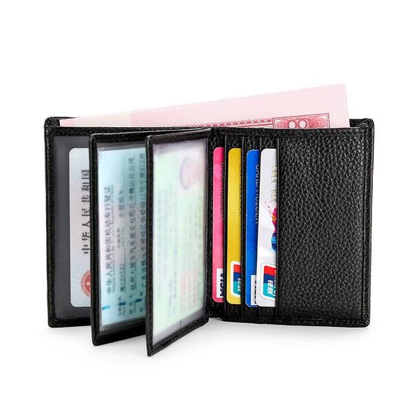 2021 new genuine leather short wallet men ultra thin cowhide men's wallet black slim purse for men multi card slots male, Red;black
2021 new genuine leather short wallet men ultra thin cowhide men's wallet black slim purse for men multi card slots male, Red;black