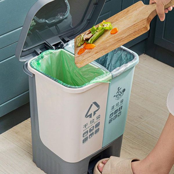 waste bins 12l wet dry separation trash can pedal storage double bin, detachable plastic kitchen classified dustbin
waste bins 12l wet dry separation trash can pedal storage double bin, detachable plastic kitchen classified dustbin
