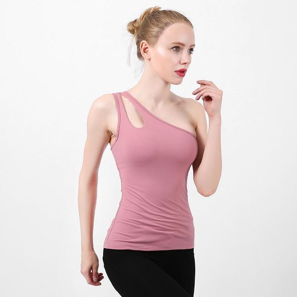 yoga outfits women sport jerseys single shoulder tank fitness sleeveless vest workout active singlet, White;red
yoga outfits women sport jerseys single shoulder tank fitness sleeveless vest workout active singlet, White;red