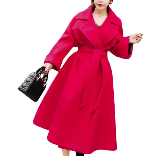 women's wool & blends fashion ladies elegant coat winter high waist skirt slim temperament women woolen overcoat, Black
women's wool & blends fashion ladies elegant coat winter high waist skirt slim temperament women woolen overcoat, Black