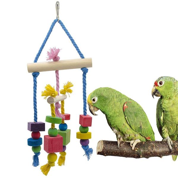 other bird supplies pet parrot chew climbing wooden building blocks toy interactive funny bead for cage
other bird supplies pet parrot chew climbing wooden building blocks toy interactive funny bead for cage
