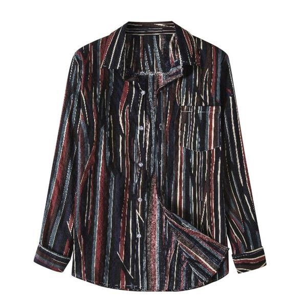 men's casual shirts cotton and linen harajuku printed stand collar long-sleeved shirt men hawaiian chemise homme clothing, White;black
men's casual shirts cotton and linen harajuku printed stand collar long-sleeved shirt men hawaiian chemise homme clothing, White;black
