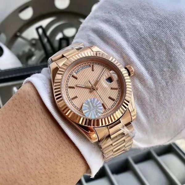 wristwatches fashion casual men's mechanical watch week calendar 36mm 41mm, Slivery;brown
wristwatches fashion casual men's mechanical watch week calendar 36mm 41mm, Slivery;brown