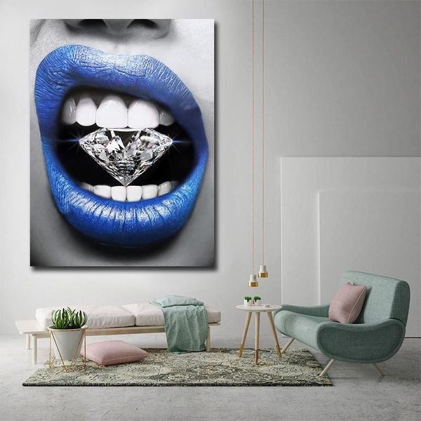 paintings abstract canvas painting modern blue lip posters prints wall art pictures for living room decoration home decor
paintings abstract canvas painting modern blue lip posters prints wall art pictures for living room decoration home decor