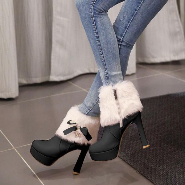 boots snow women winter keep warm high heels platform ankle fashion fur bowknot crystal red black stiletto ladies shoes
boots snow women winter keep warm high heels platform ankle fashion fur bowknot crystal red black stiletto ladies shoes