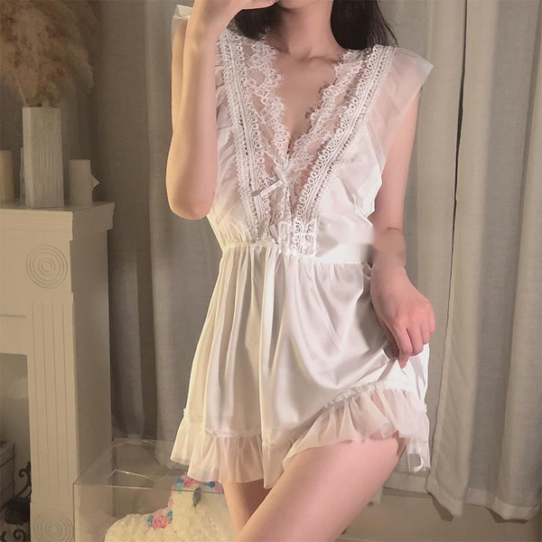 costumes pure desire style pajamas lace suspender nightdress white female transparent autumn high sense temperament girl dress kqc, Black
costumes pure desire style pajamas lace suspender nightdress white female transparent autumn high sense temperament girl dress kqc, Black