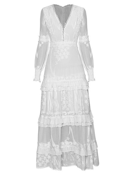 casual dresses xxl long dress 2021 autumn party evening women v-neck luxurious embroidery sleeve white black maxi gown festival, Black;gray
casual dresses xxl long dress 2021 autumn party evening women v-neck luxurious embroidery sleeve white black maxi gown festival, Black;gray