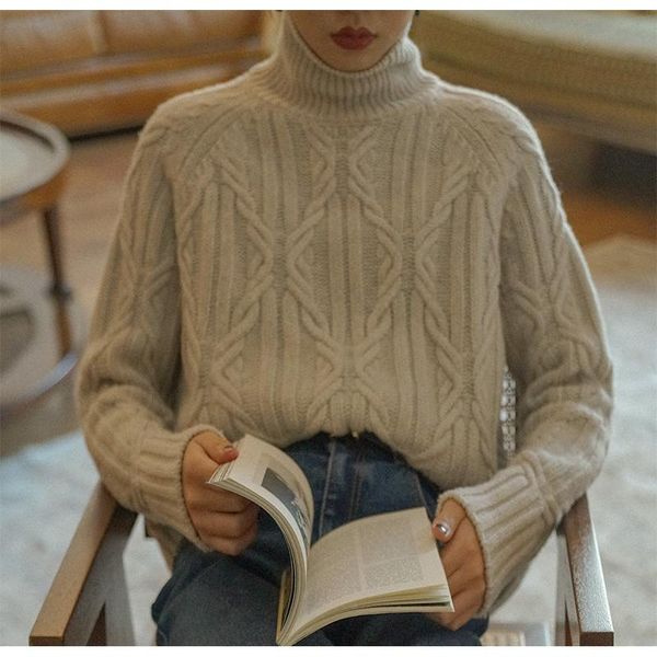 women's sweaters autumn winter cashmere sweater women pure wool high-collar thickened pullover loose large size knitted shirt, White;black
women's sweaters autumn winter cashmere sweater women pure wool high-collar thickened pullover loose large size knitted shirt, White;black