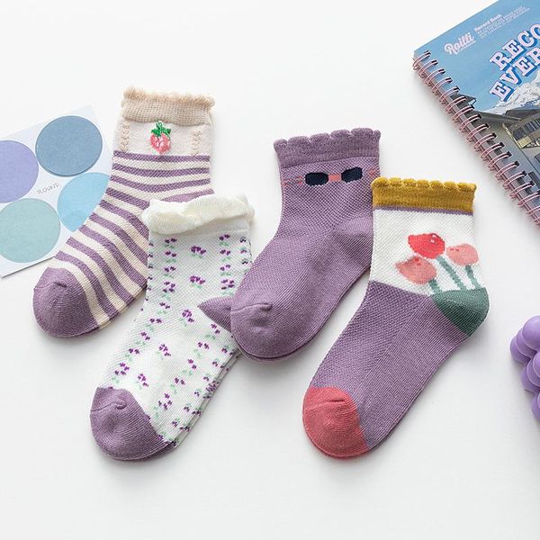 socks baby girl with summer cotton breathable purple short for girls set ankle mesh thin kids spring beautiful 4pairs/lot, Pink;yellow
socks baby girl with summer cotton breathable purple short for girls set ankle mesh thin kids spring beautiful 4pairs/lot, Pink;yellow