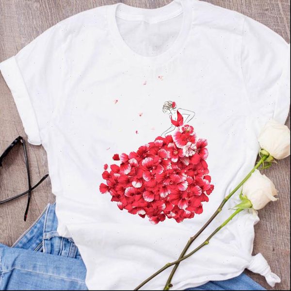women graphic elegant streetwear casual 90s floral flower clothes lady clothing female tees print t shirt womens t shirt, White
women graphic elegant streetwear casual 90s floral flower clothes lady clothing female tees print t shirt womens t shirt, White