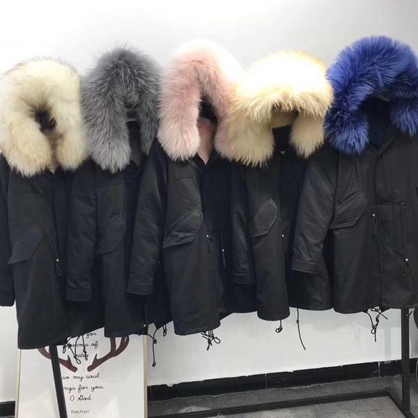 women's fur & faux parka mink liner and big real raccoon collar jacket plus size winter clothes women, Black
women's fur & faux parka mink liner and big real raccoon collar jacket plus size winter clothes women, Black