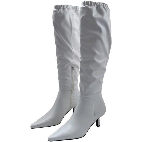 boots 2021 women point toe over-the-knee high heel autumn winter pu leather pleated stiletto shoes stretch long, Black
boots 2021 women point toe over-the-knee high heel autumn winter pu leather pleated stiletto shoes stretch long, Black