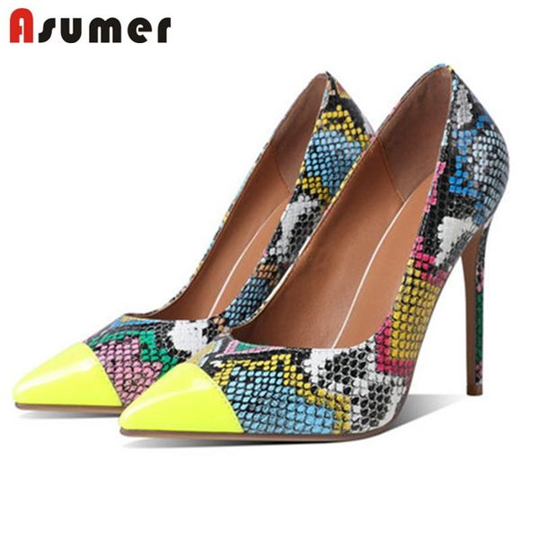 dress shoes asumer 2021 big size 43 women pumps snake pointed toe slip on spring summer thin high heels party ladies, Black
dress shoes asumer 2021 big size 43 women pumps snake pointed toe slip on spring summer thin high heels party ladies, Black
