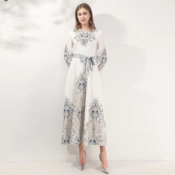 long dress autumn fashion new women's party elegant diamonds vintage print chic dresses 9yu9, Black;gray
long dress autumn fashion new women's party elegant diamonds vintage print chic dresses 9yu9, Black;gray